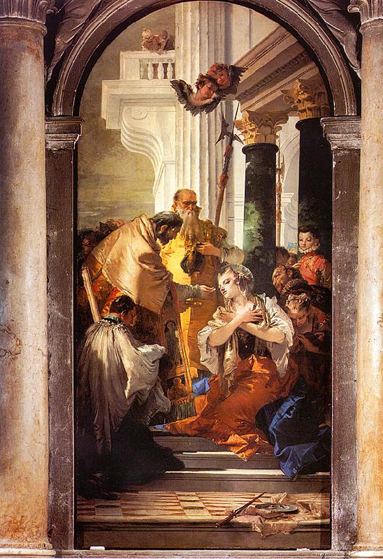 Giovanni Battista Tiepolo The Last Communion of St.Lucy